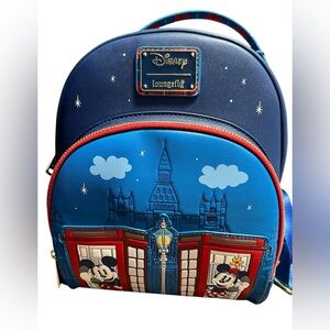Disney Limited Edition Loungefly Backpack UK Pavilion Epcot 🦄🇬🇧